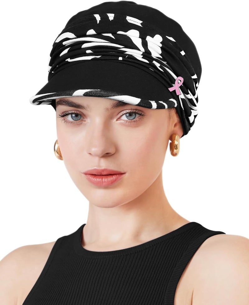 Awefeel Chemo Headwear Viscose Newsboy Cap for Women Fall and Winter Hats - Image 1